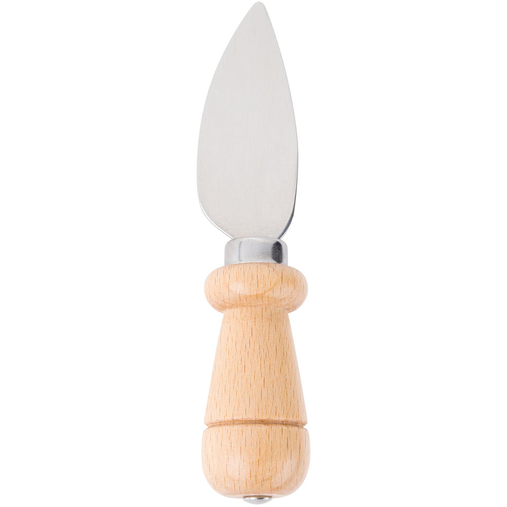 4 7/8" Stainless Steel Hard Cheese Knife with Beechwood Handle
