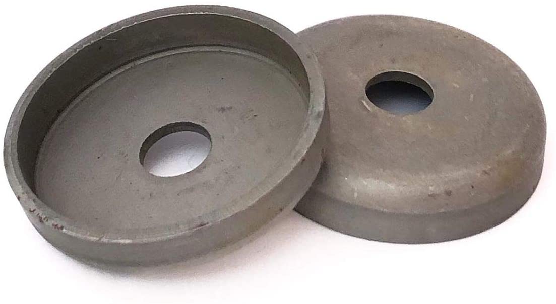 8 1.25" Steel Weld Cups for Patio Furniture Wrought Iron Foot Replacement