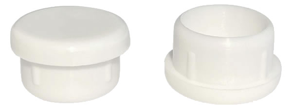 24 Round Flat Glide Inserts (1" O.D. 7/8" I.D.) for Furniture Tubing