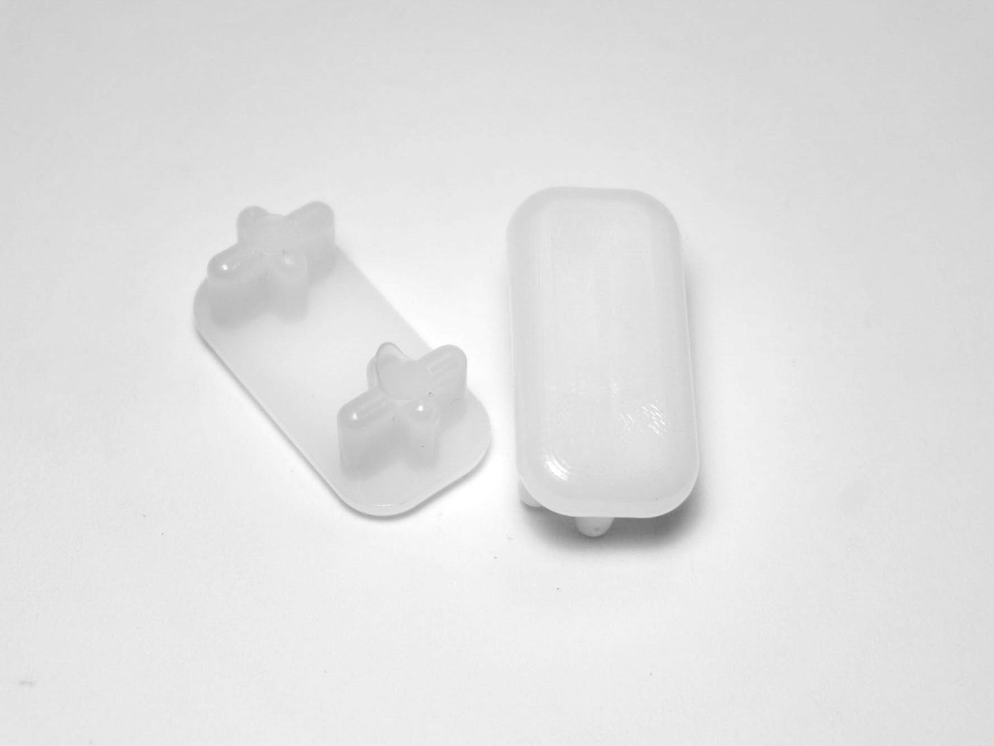 4 Rectangular Chair Leg Insert Glides 1-1/2" x 3/4" For Patio Tubes/Legs
