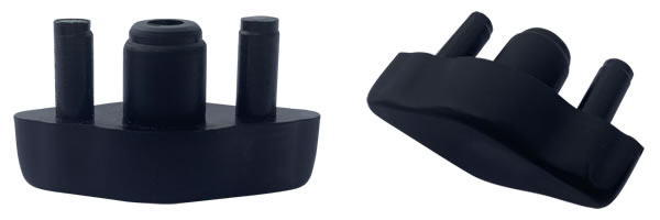 4 Tri Post Leg Glides 1-5/8" x 5/8" for Patio Furniture Tubes/Legs