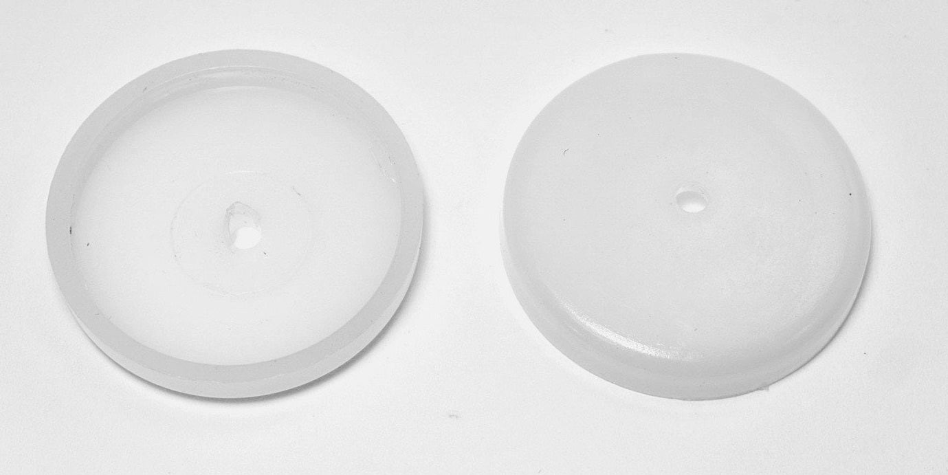 16 Wrought Iron "Snap-On" Chair Glide Disk Caps for 1-3/4" Flat Metal Flange