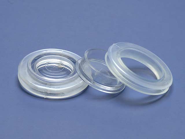 Six 2" inch Vinyl Patio/Outdoor Table Umbrella Hole Ring Plug Sets