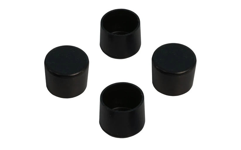 5/8" Black Plastic Leg Tips (4 pack)