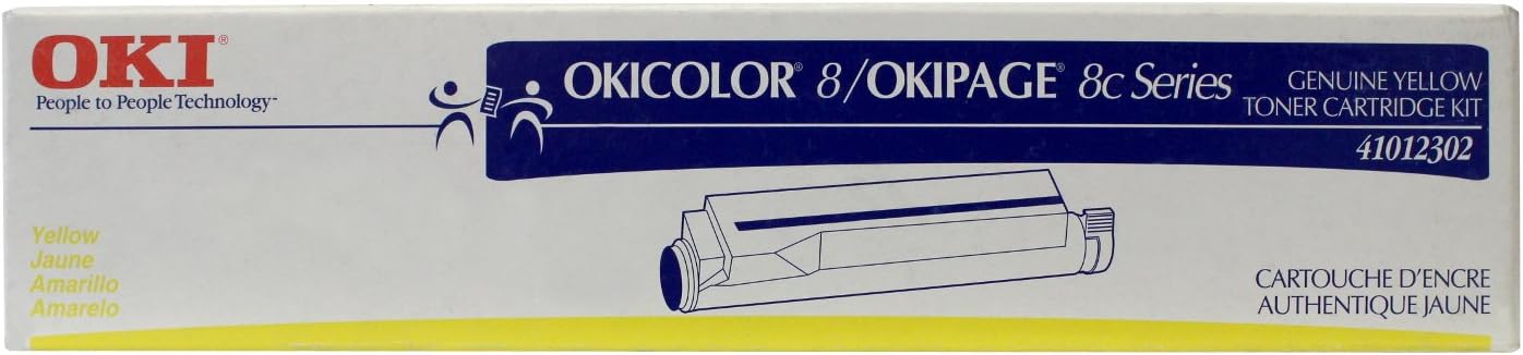 Oki High Yield Yellow Toner Cartridge, 3000 Page Yield (41012302)