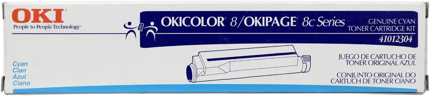 Oki High Yield Cyan Toner Cartridge, 3000 Page Yield (41012304)
