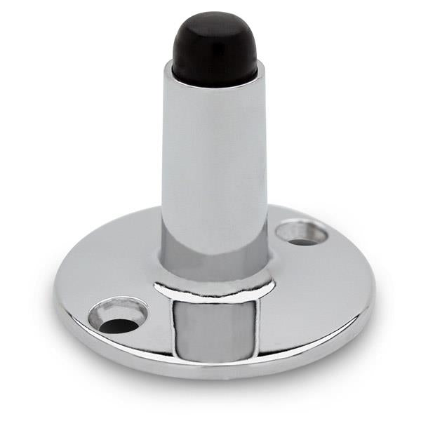 Chrome-Plated Floor Mounted Door Stop 2"