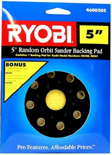 Ryobi 5" Random Orbit Sander Backing Pad 4600505