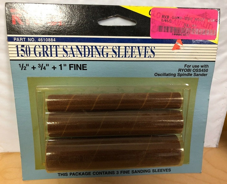 Ryobi OSS450 Oscillating Spindle 150 Grit Sanding Sleeves 1/2"+3/4"+1" Fine