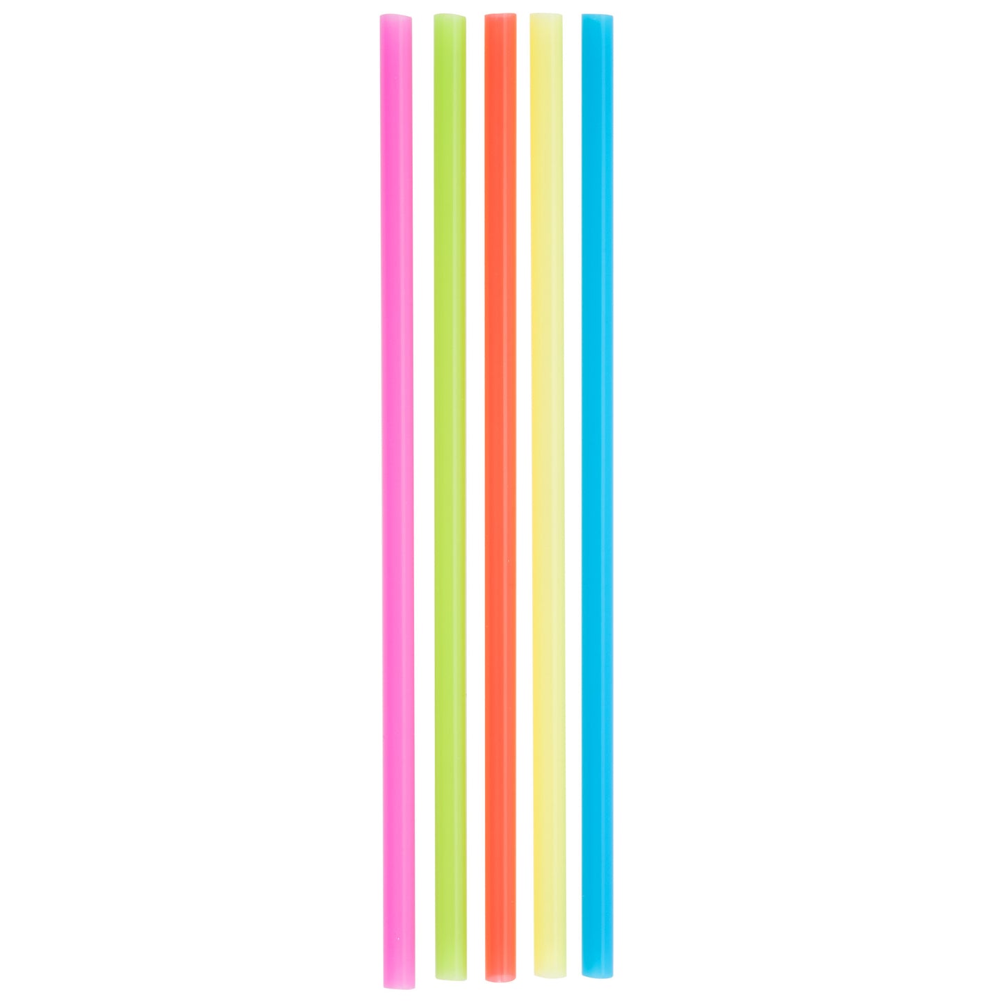 250 7-3/4" Jumbo Neon Unwrapped Soda Straws