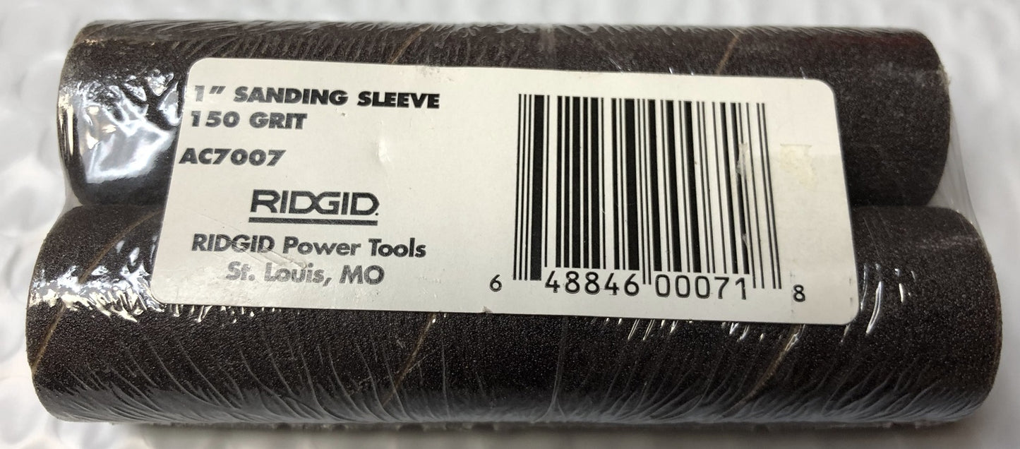 Ridgid 2-Pack 1" Fine Sanding Sleeves 150 Grit AC7007
