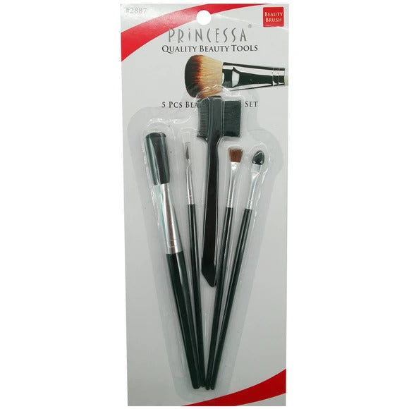 Princessa 5 Piece Makeup Brush Set