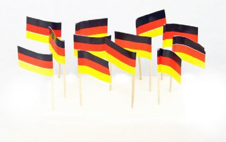 144 German 2.5" Flag Toothpicks