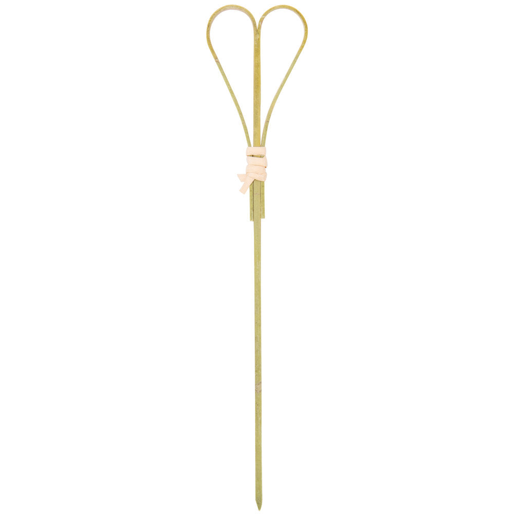 Bamboo Heart 6" Picks (100/Pack)