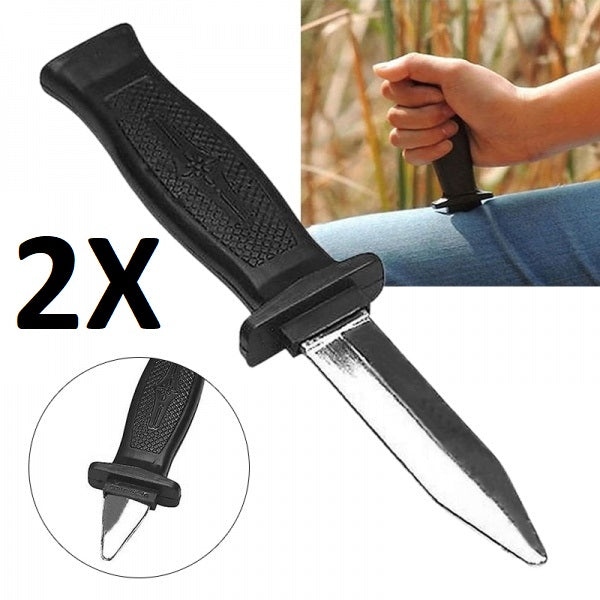 Disappearing Trick Fake Novelty Prop Dagger Knife (set of 2)
