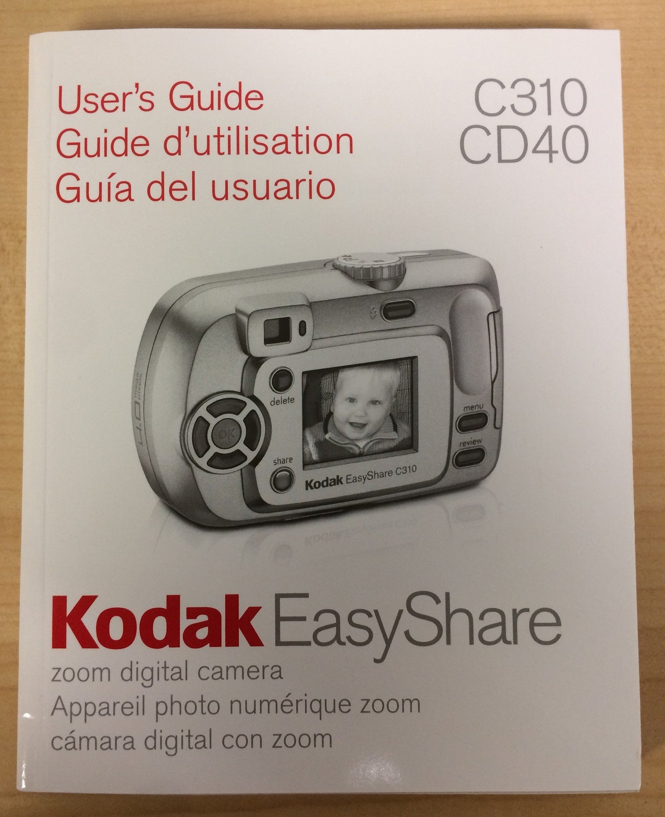 Kodak C310 CD40 Digital Camera Manual/User's Guide