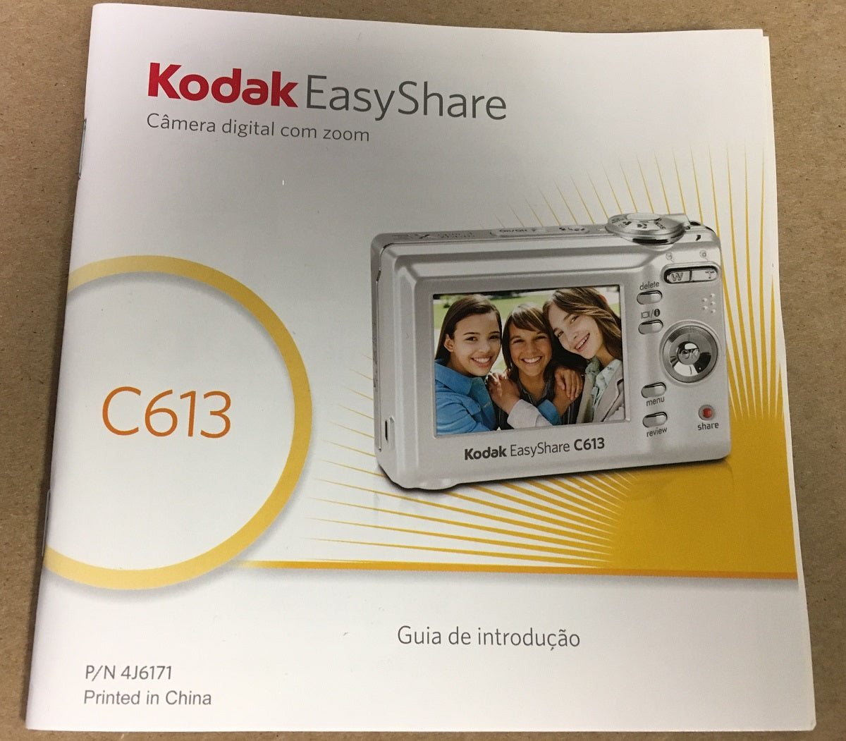 Kodak C613 Digital Camera Manual/User's Guide