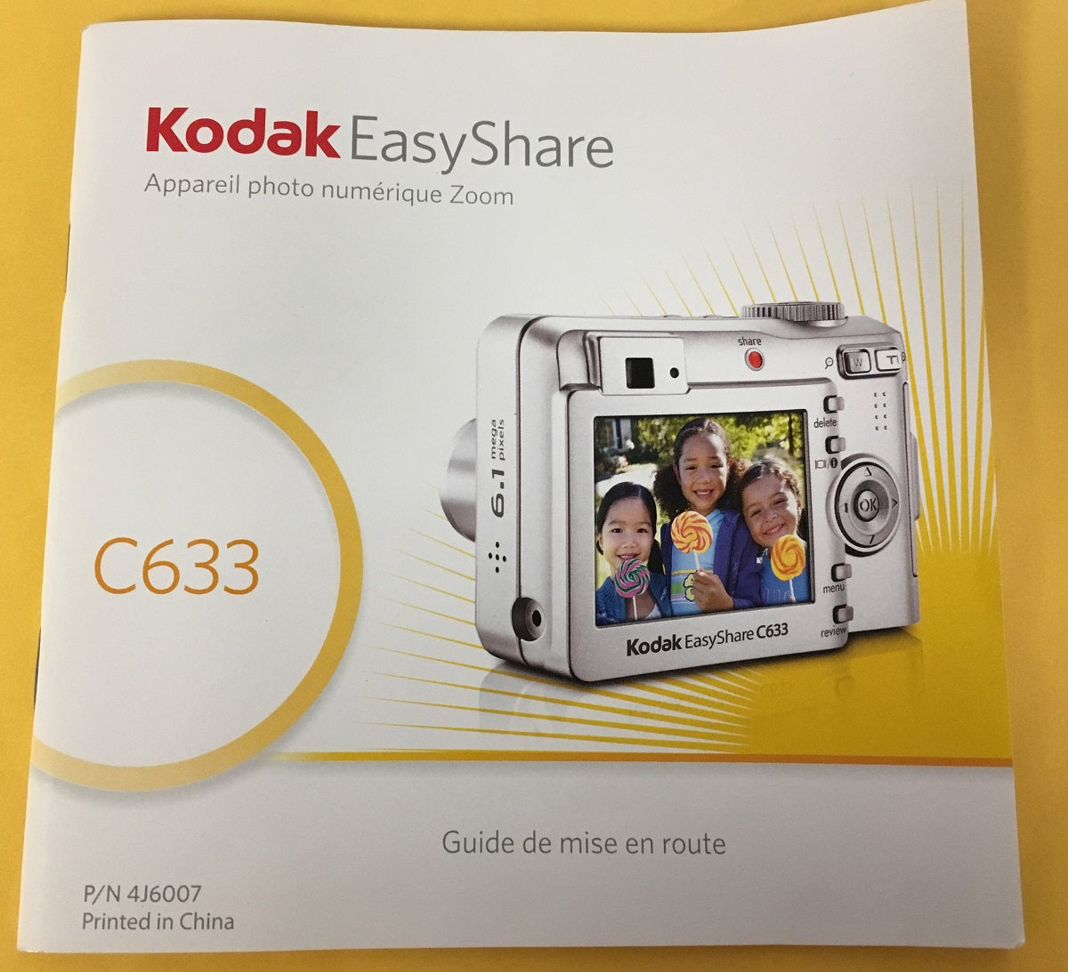Kodak C633 Digital Camera Manual/User's Guide