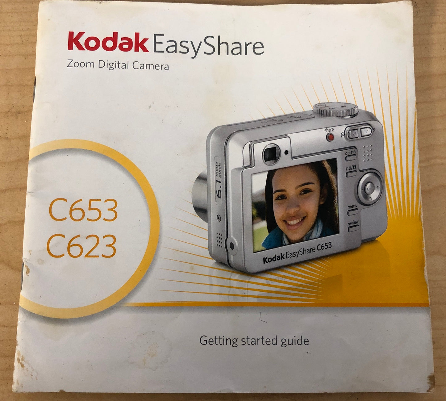 Kodak C653 C623 Digital Camera Manual/User's Guide