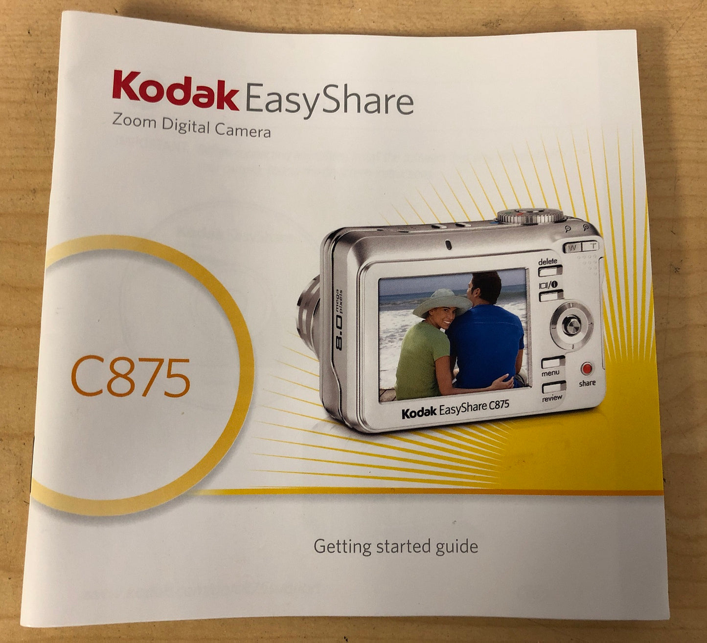 Kodak C875 Digital Camera Manual/User's Guide