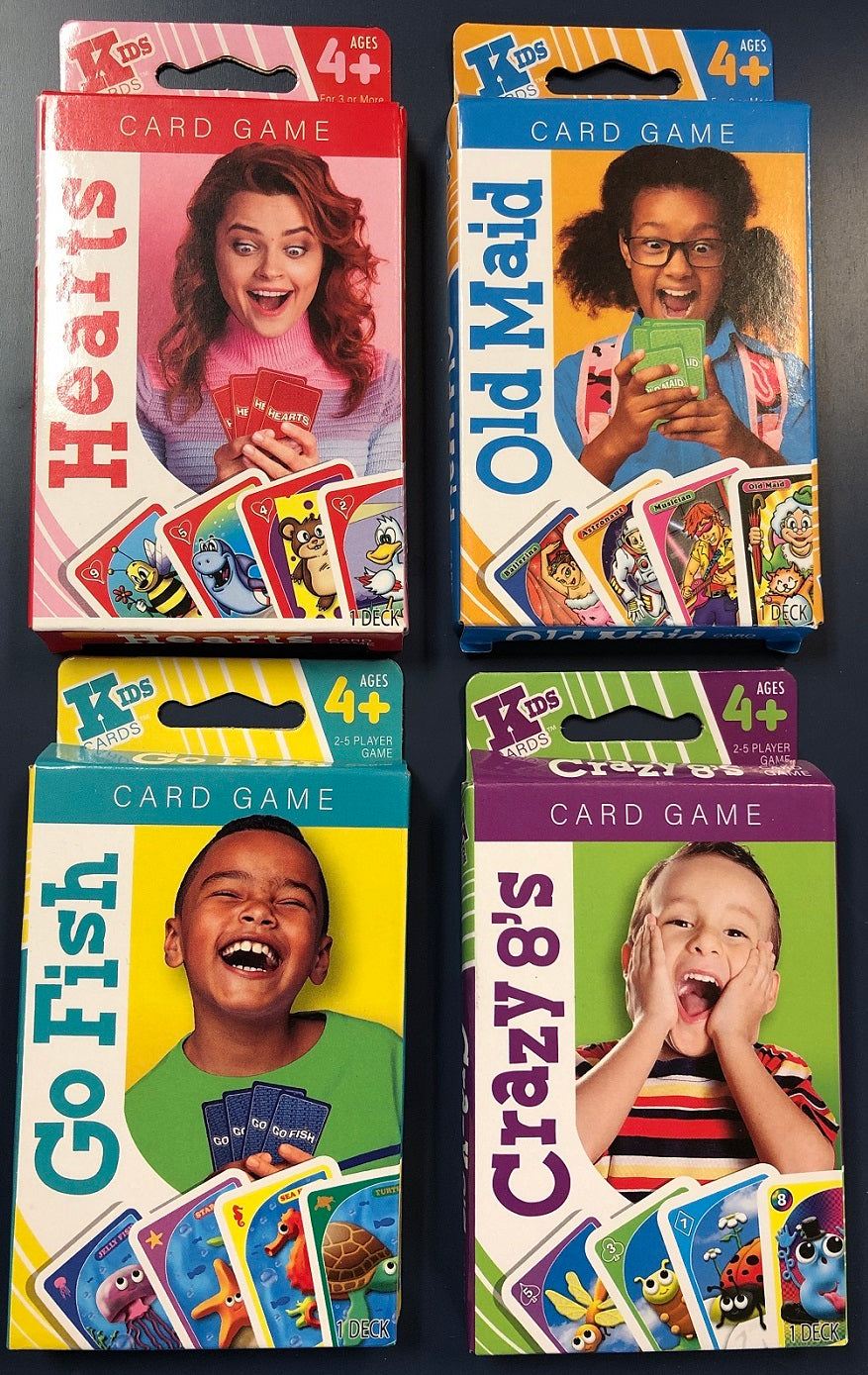 Set of 4 Classic Card Game for Kids