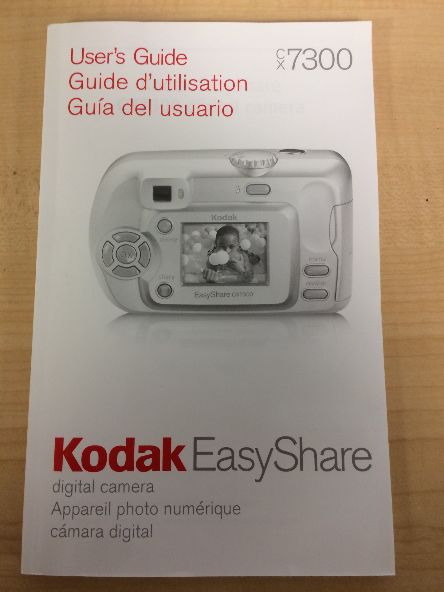 Kodak CX7300 Digital Camera Manual/User's Guide