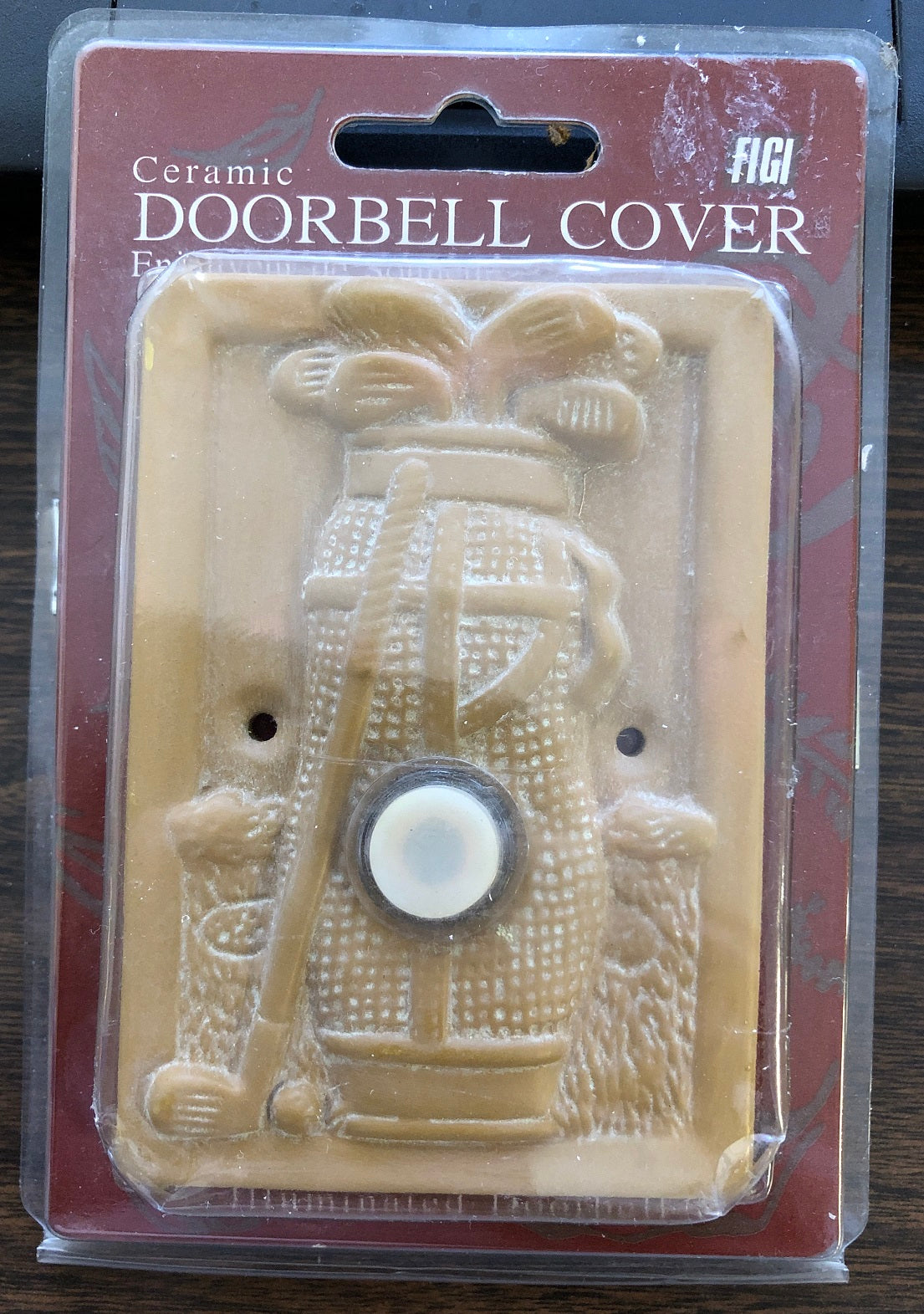 Figi Illuminated Doorbell Cover Golf Bag Design