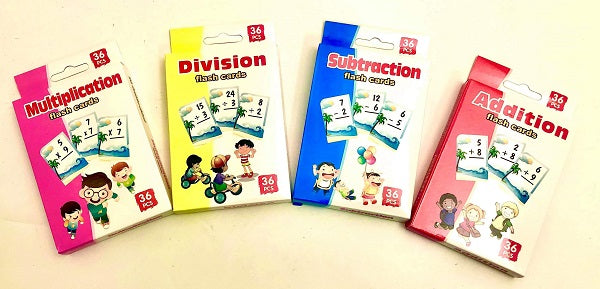 Jumbo Flash Cards (set of four operations)