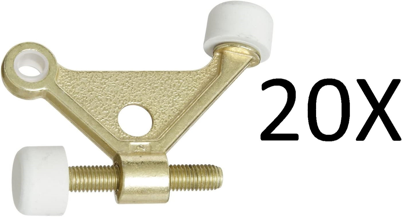20X Stanley 57-1030 (DP57-1030) Hinge Pin Doorstops In Bright Brass