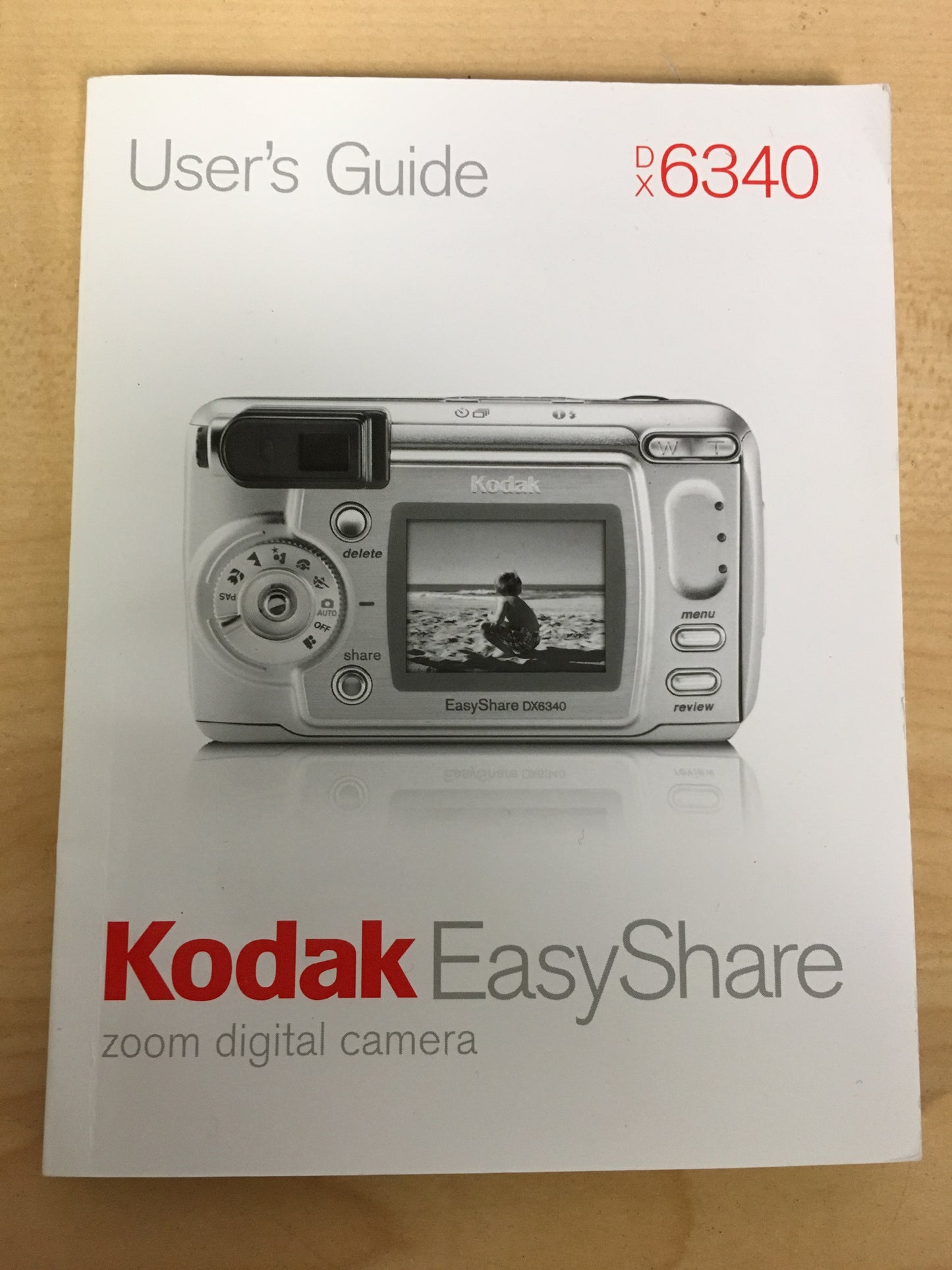 Kodak DX6340 Digital Camera Manual/User's Guide