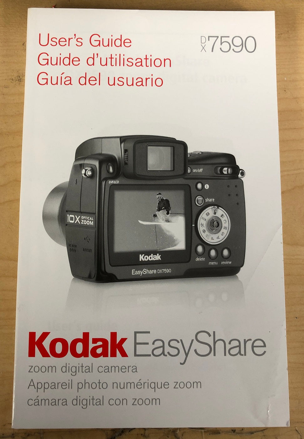 Kodak DX7590 Digital Camera Manual/User's Guide