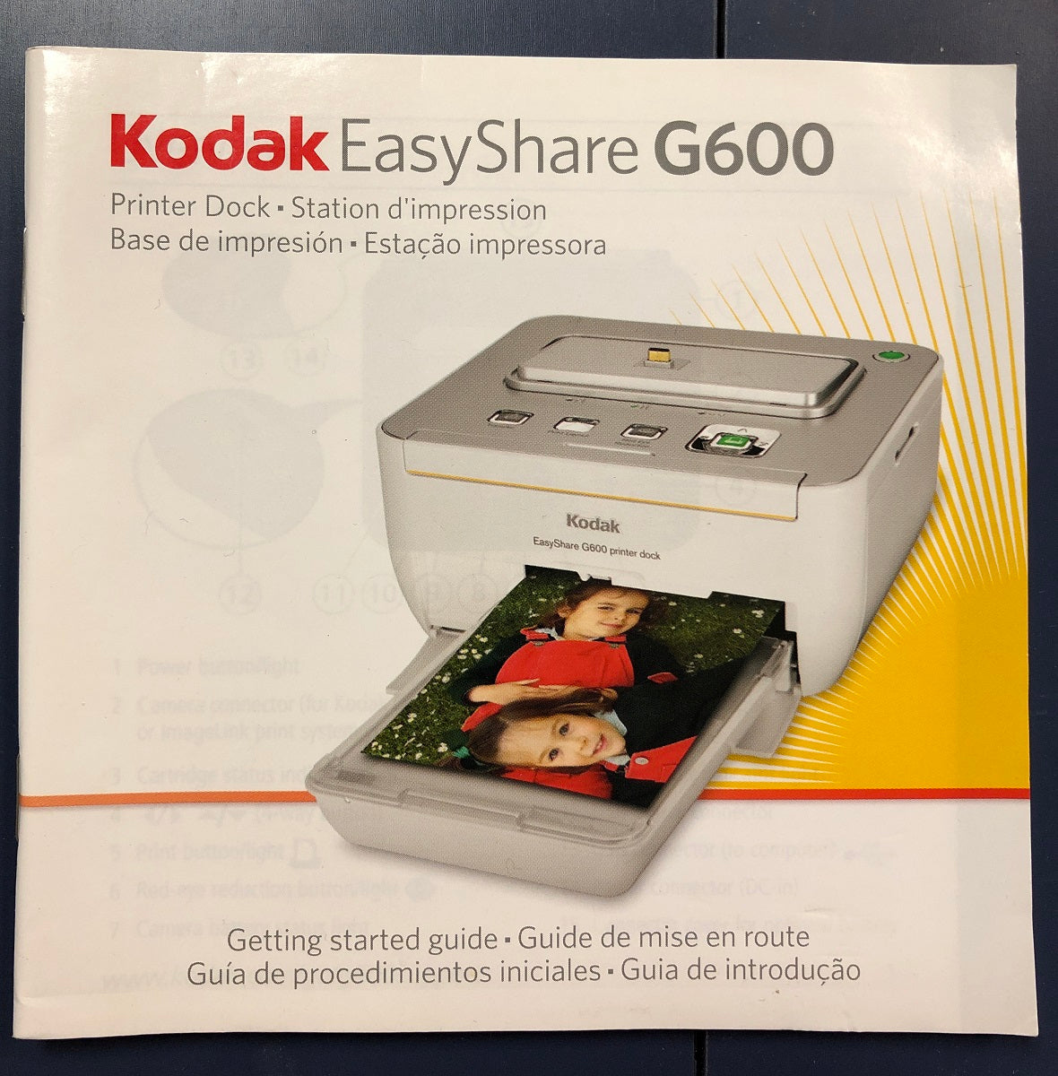 Kodak Easyshare G600 Printer Manual/User's Guide