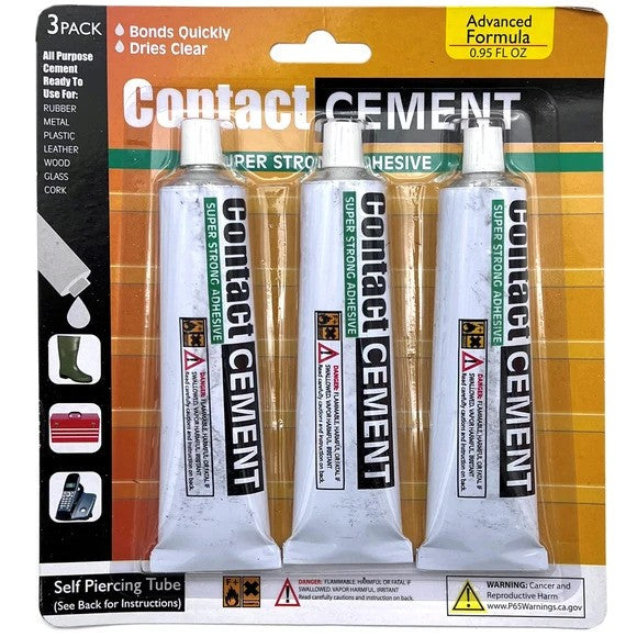 Contact Cement (.95 oz) 3 Pack