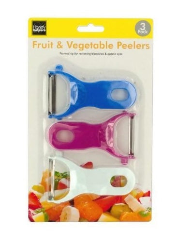 Fruit and Vegetable Peelers Set (3 Pack)