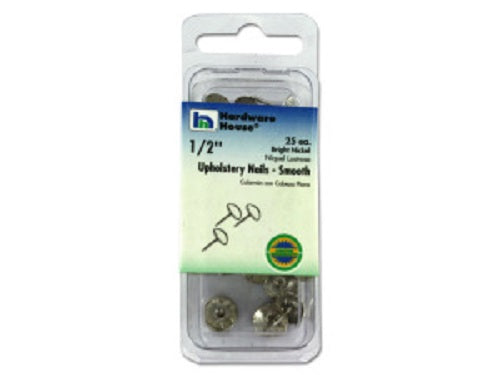 Smooth Texture 1/2" Inch Bright Nickel Upholstery Nails