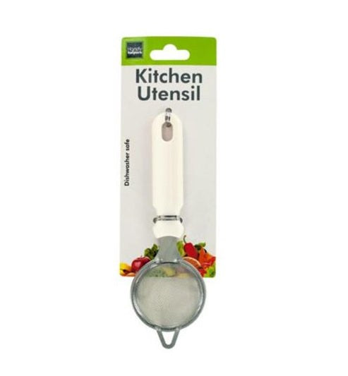 Mini Strainer with White Handle