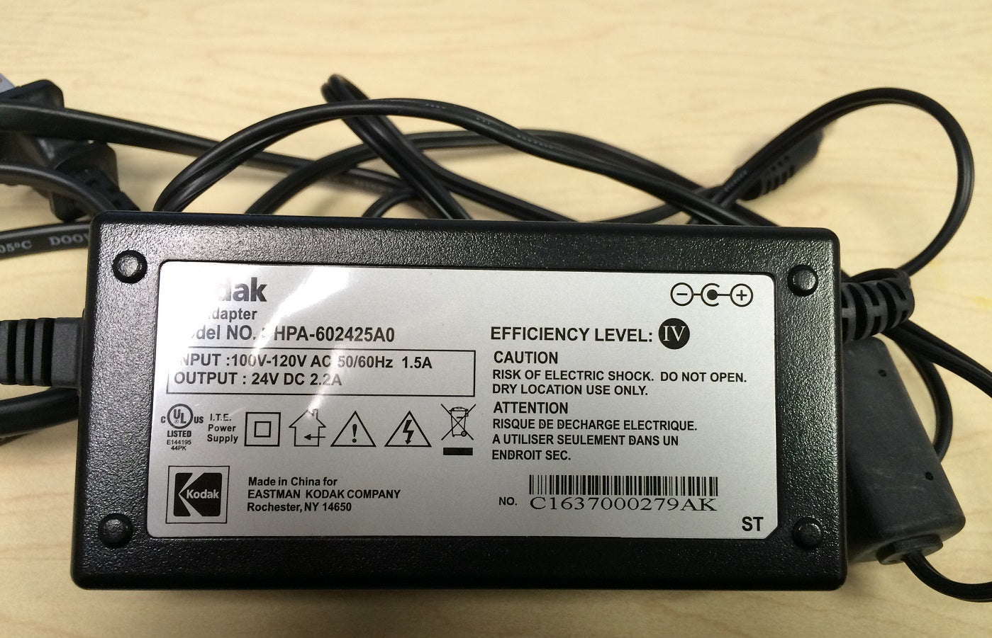 Genuine Kodak HPA-602425A0 Power Adapter Charger
