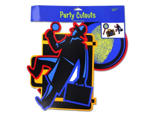 Top Secret Agent Party Cut Outs (large)