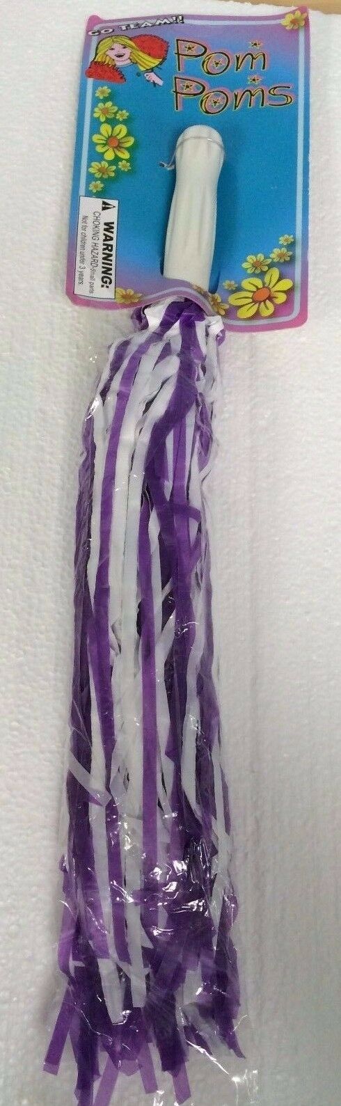 Cheerleading PomPom (Purple/White)