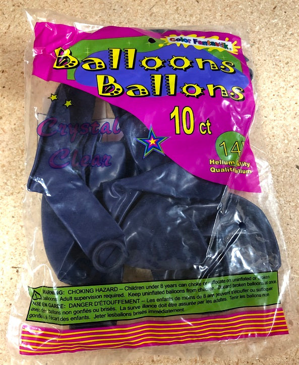 14" Blue Balloons (10 pack)