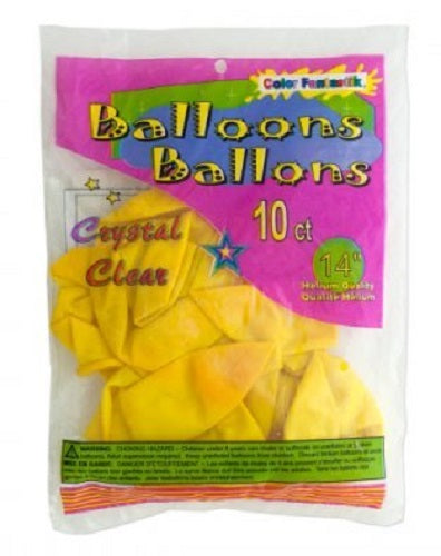 14" Yellow Balloons (10 pack)