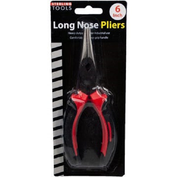 6" Long Nose Pliers with Cushion Grips