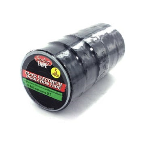 Black Electrical Tape Set (5 roll pack - 3/4" x 37.5' total)