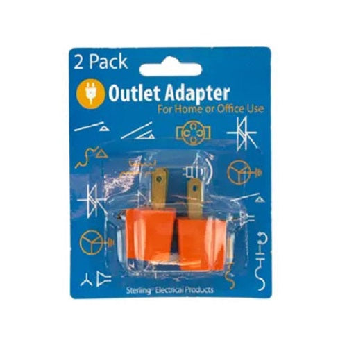 Ground Plug-in Outlet Adapters (2-Pack)
