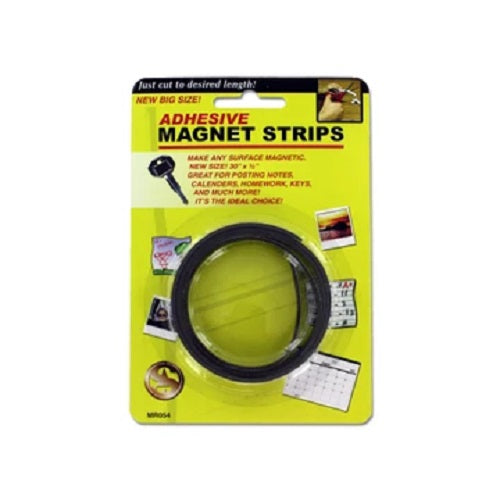 Adhesive Magnet Strips (30" x 1/2") - Cut to Size