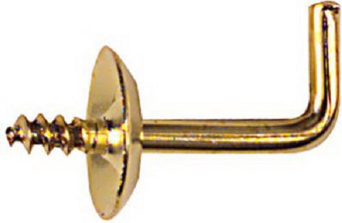 National Hardware N119-974 Shoulder Hooks 3/4 Inch Solid Brass 4 Pack