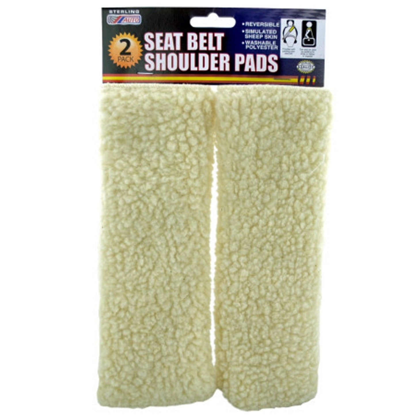 Reversible Seat Belt Shoulder Pads (1 double pack)