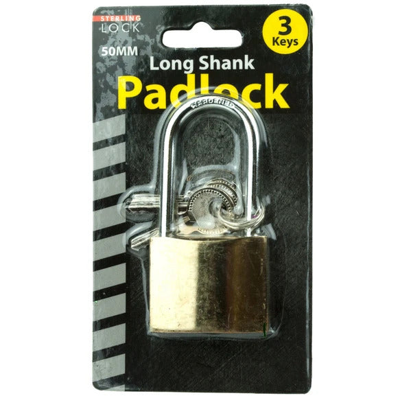 Steel Padlock with 3 Keys
