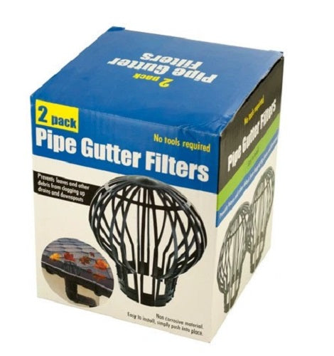 Pipe Gutters Filter Set (2 Pack)