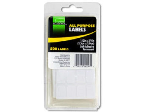 500 All Purpose Self-adhesive Labels (1/2" x 3/4")